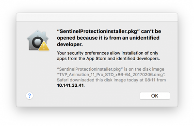 First error message