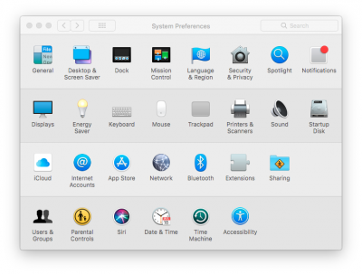 System Preference