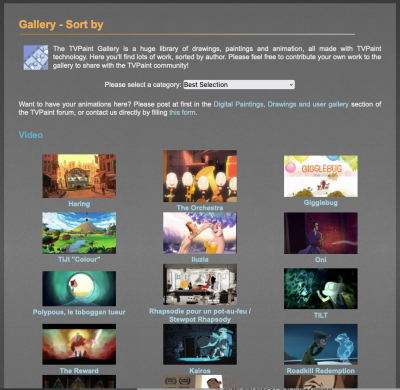 Old TVPaint website_GALLERY of various works.png